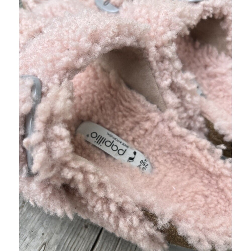 Papillio Birkenstock Arizona Big Buckle Women's 39 US 8 Shearling Slide Sandals - Picture 7 of 13